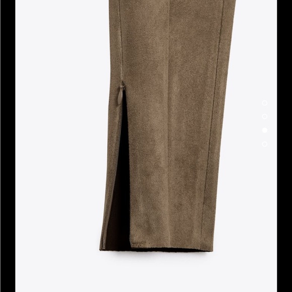 ZARA FAUX SUEDE PANT - Picture 8 of 8